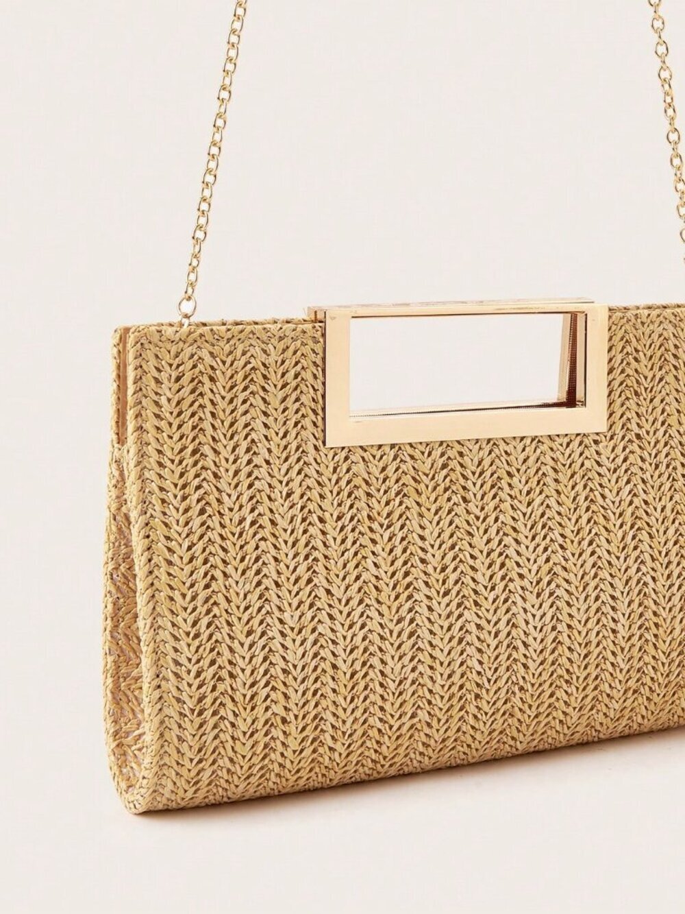 Khaki Vacation Women's Woven purse with strap - Picture 8 of 9